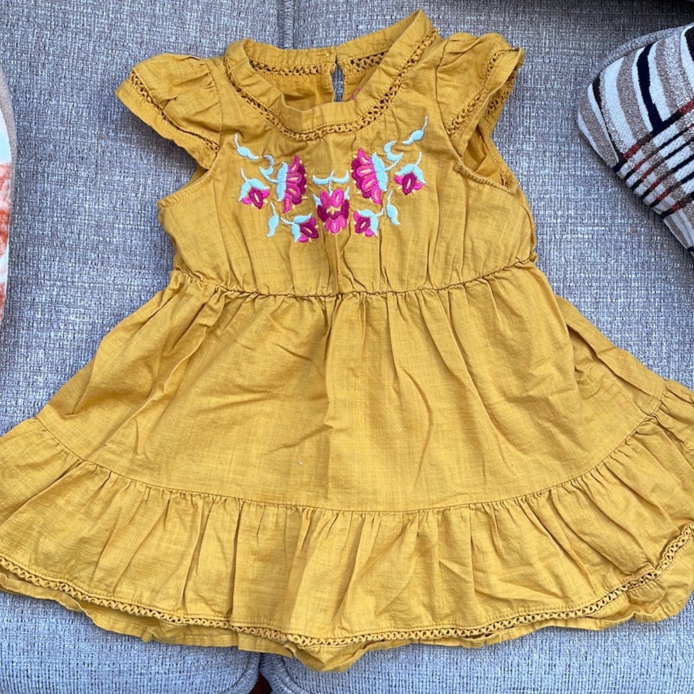 Mustard yellow dress